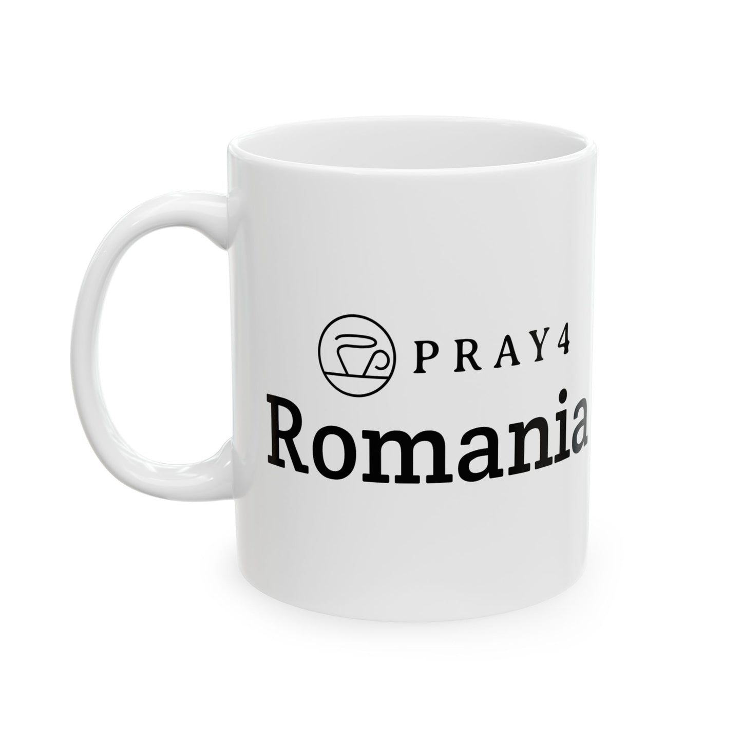 Pray for Romania Ceramic Mug (11oz)