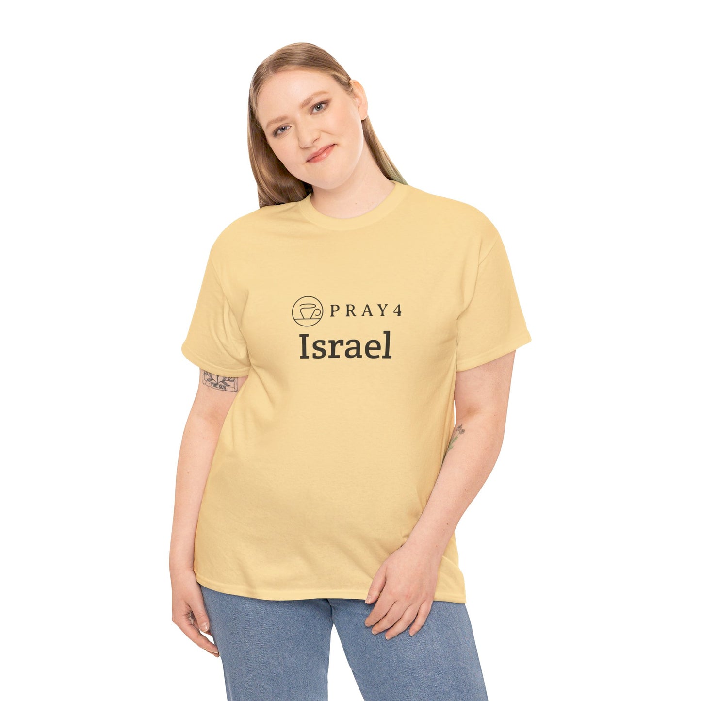 Pray for Israel Unisex Heavy Cotton Tee