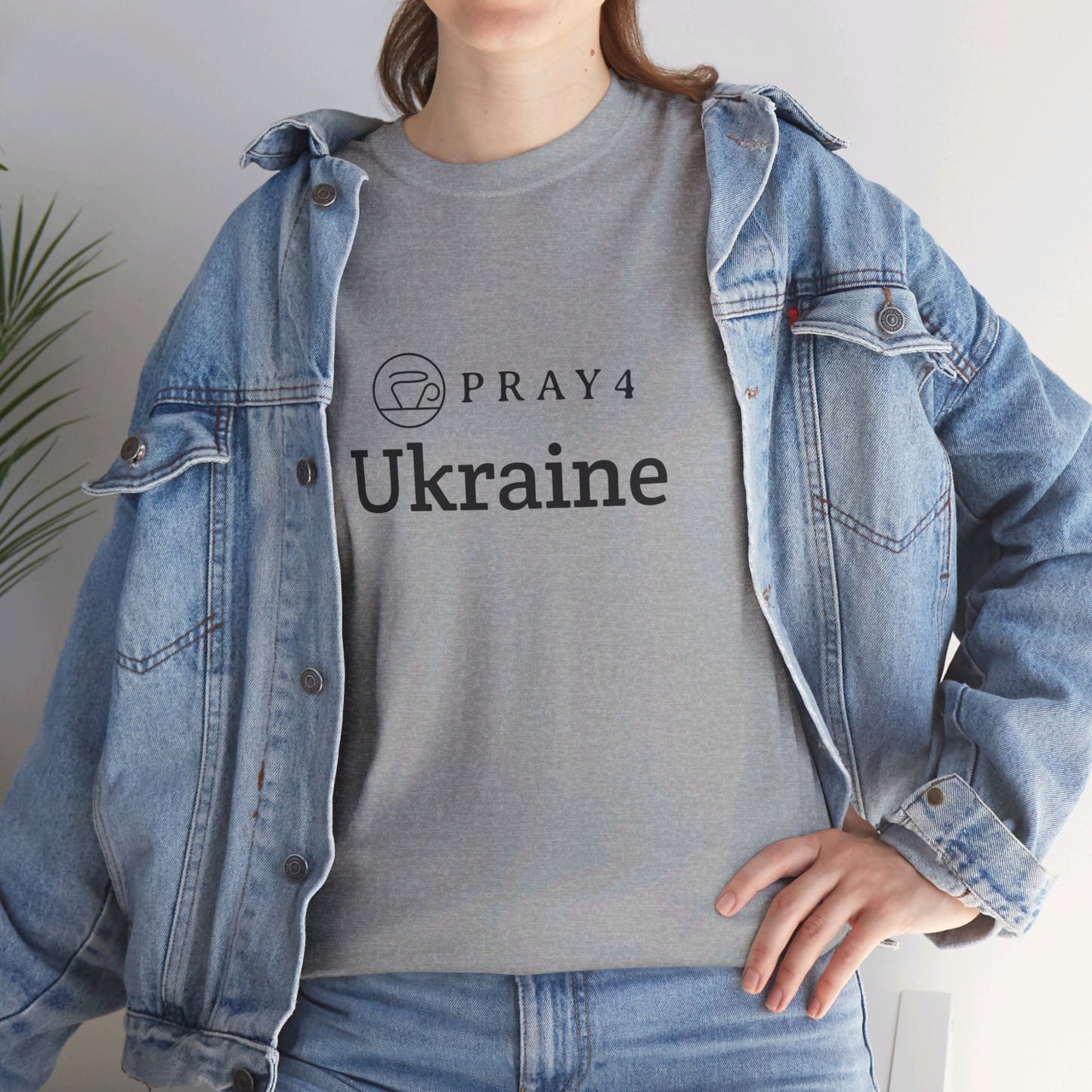 Pray for Ukraine Unisex Heavy Cotton Tee