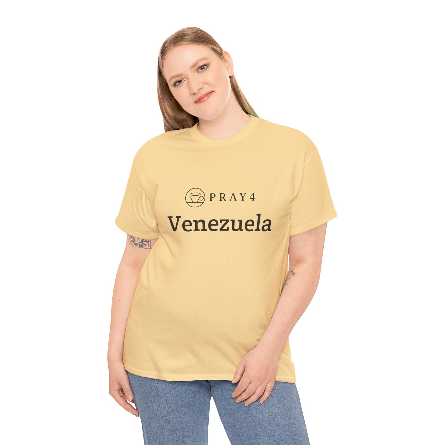 Pray for Venezuela Unisex Heavy Cotton Tee