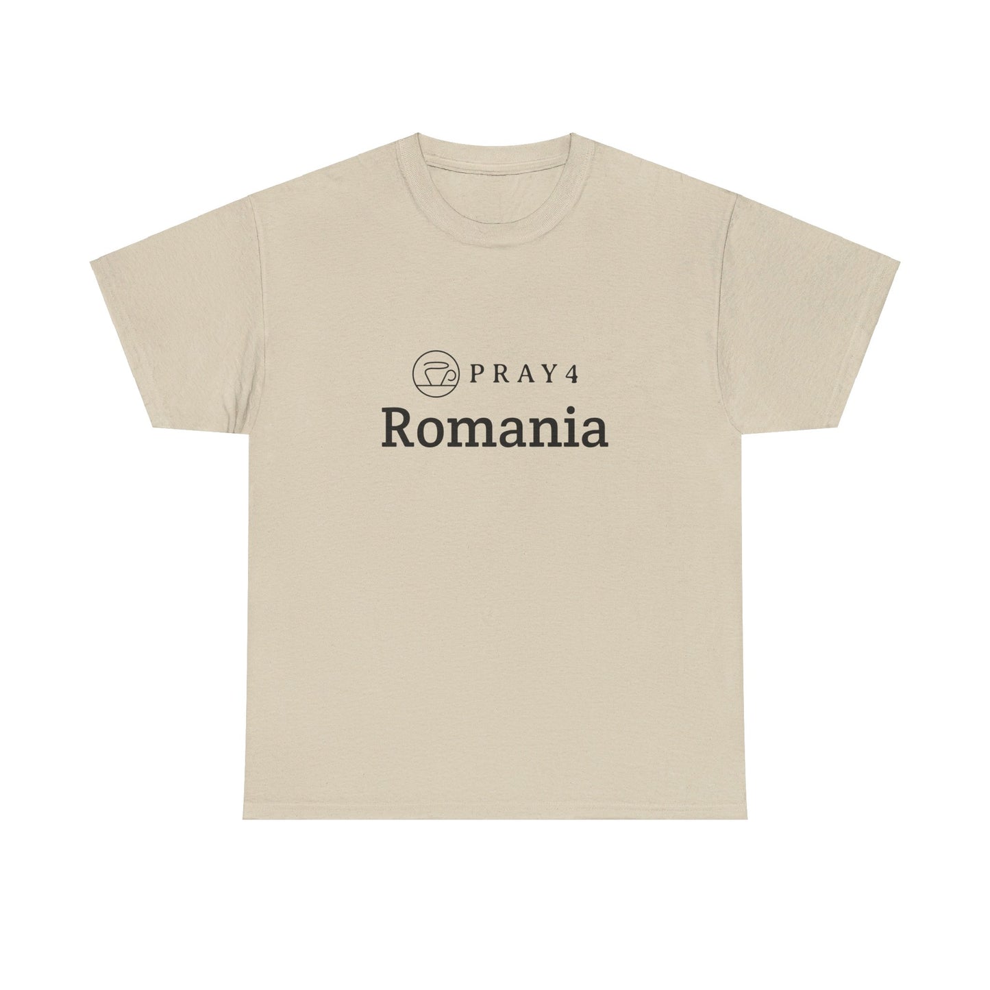 Pray for Romania Unisex Heavy Cotton Tee