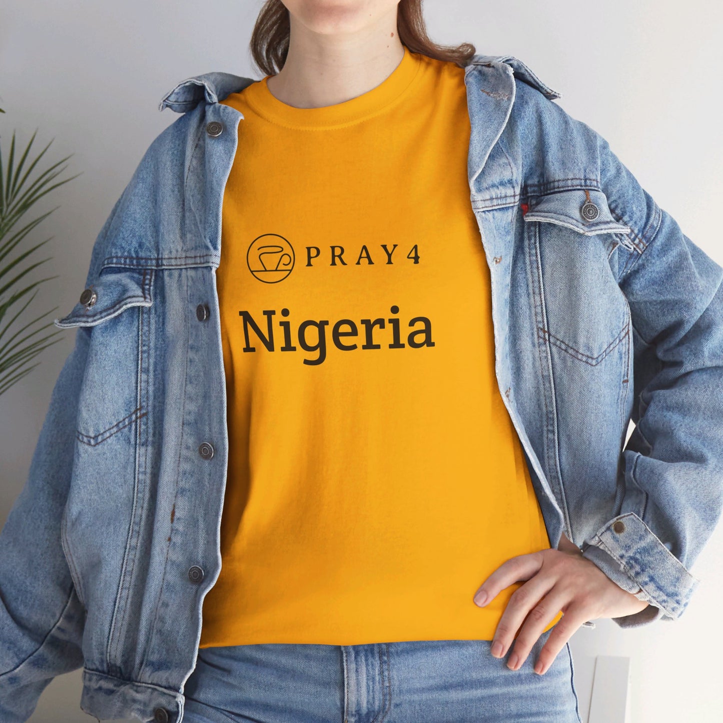 Pray for Nigeria Unisex Heavy Cotton Tee