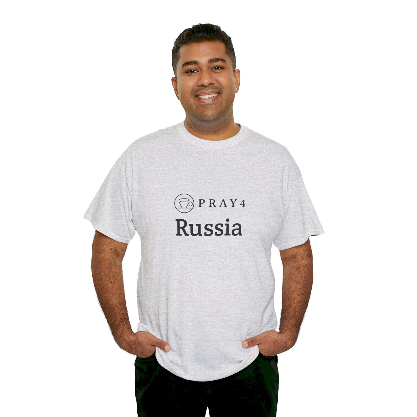 Pray for Russia Unisex Heavy Cotton Tee