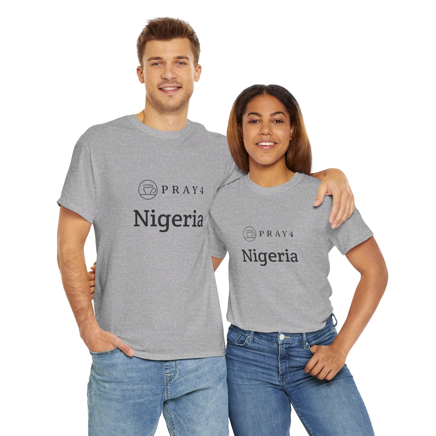 Pray for Nigeria Unisex Heavy Cotton Tee