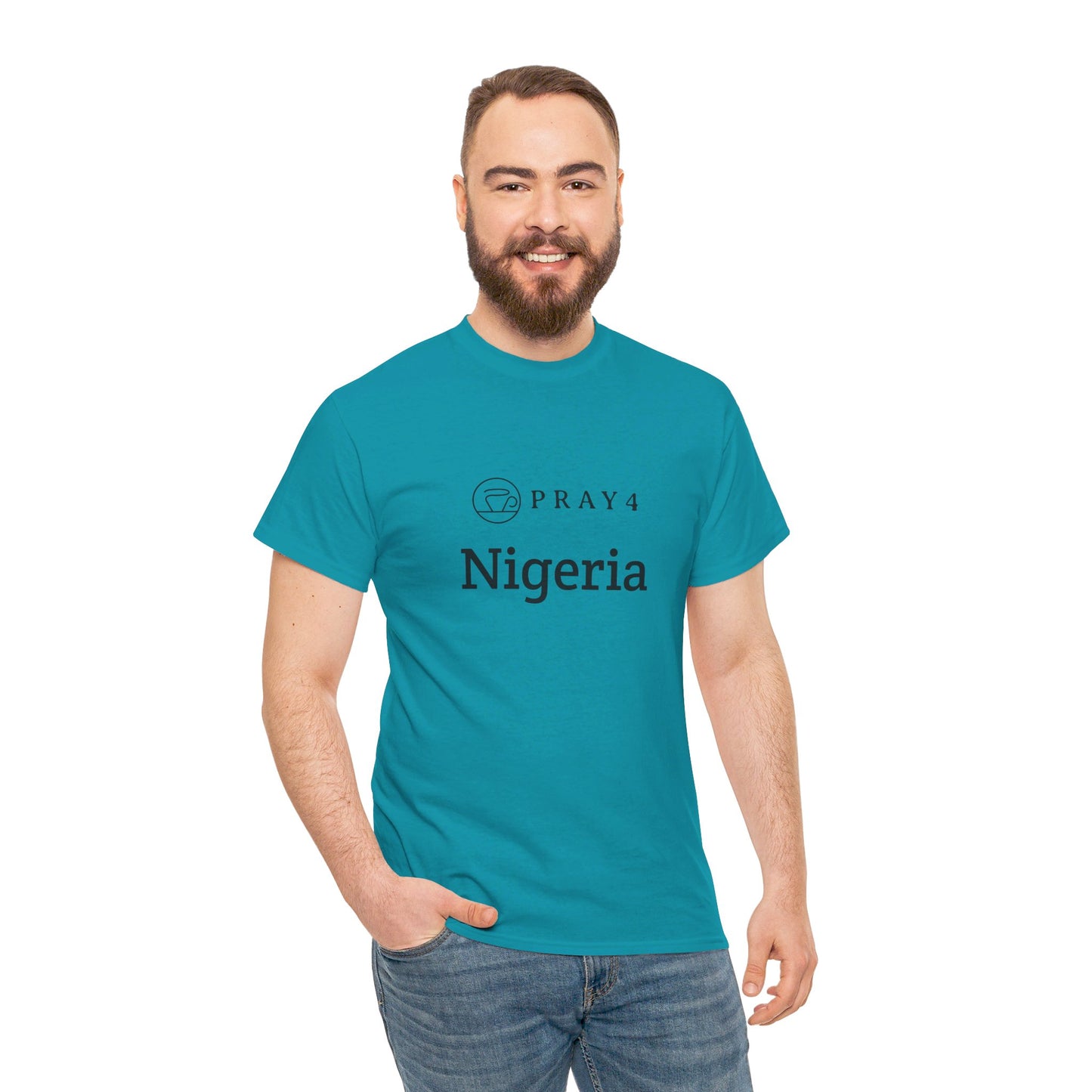 Pray for Nigeria Unisex Heavy Cotton Tee