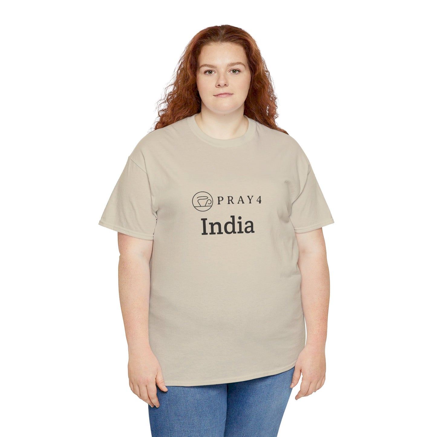 Pray for India Unisex Heavy Cotton Tee