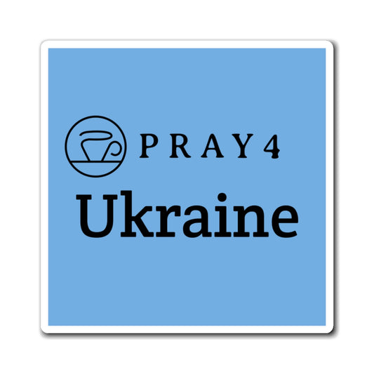 Pray for Ukraine Refrigerator Magnet (3"x3")