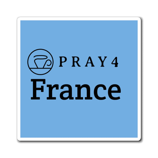 Pray for France Refrigerator Magnet (3"x3")