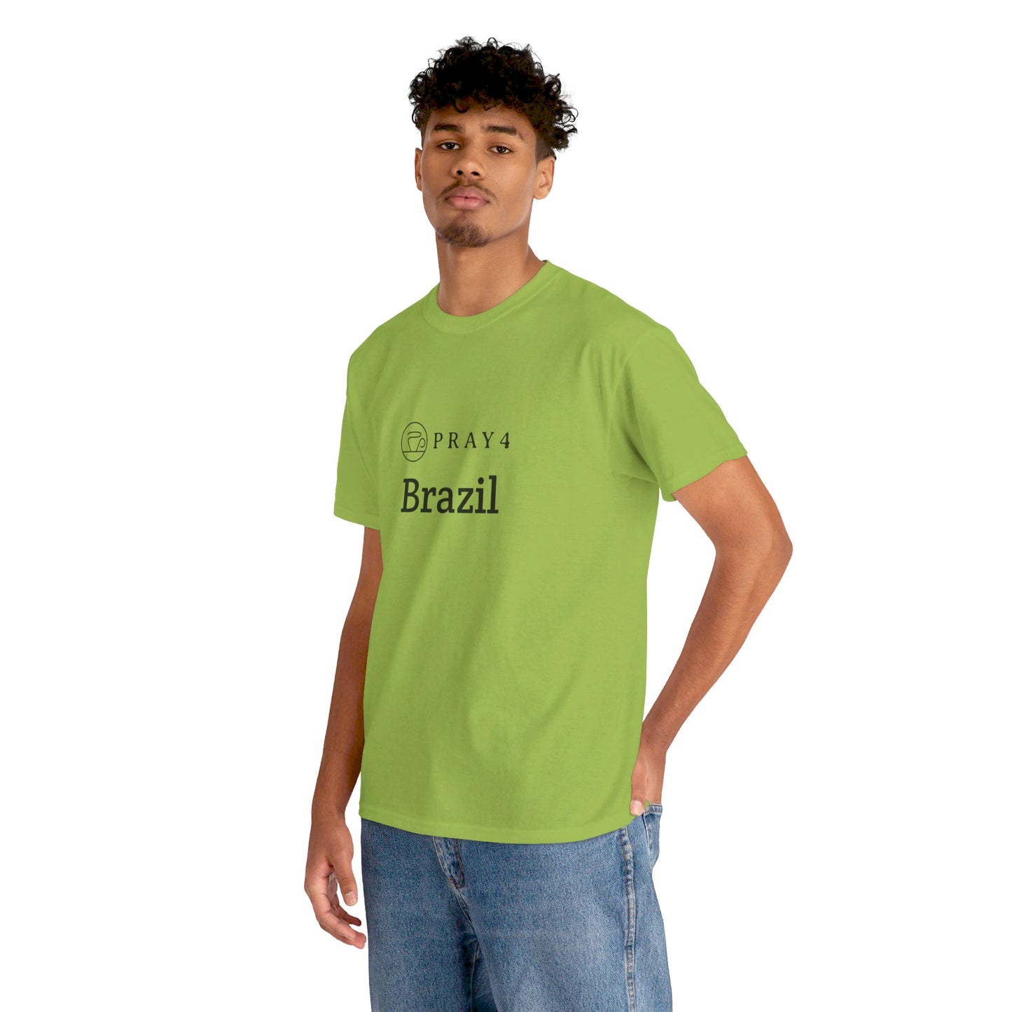 Pray for Brazil Unisex Heavy Cotton Tee