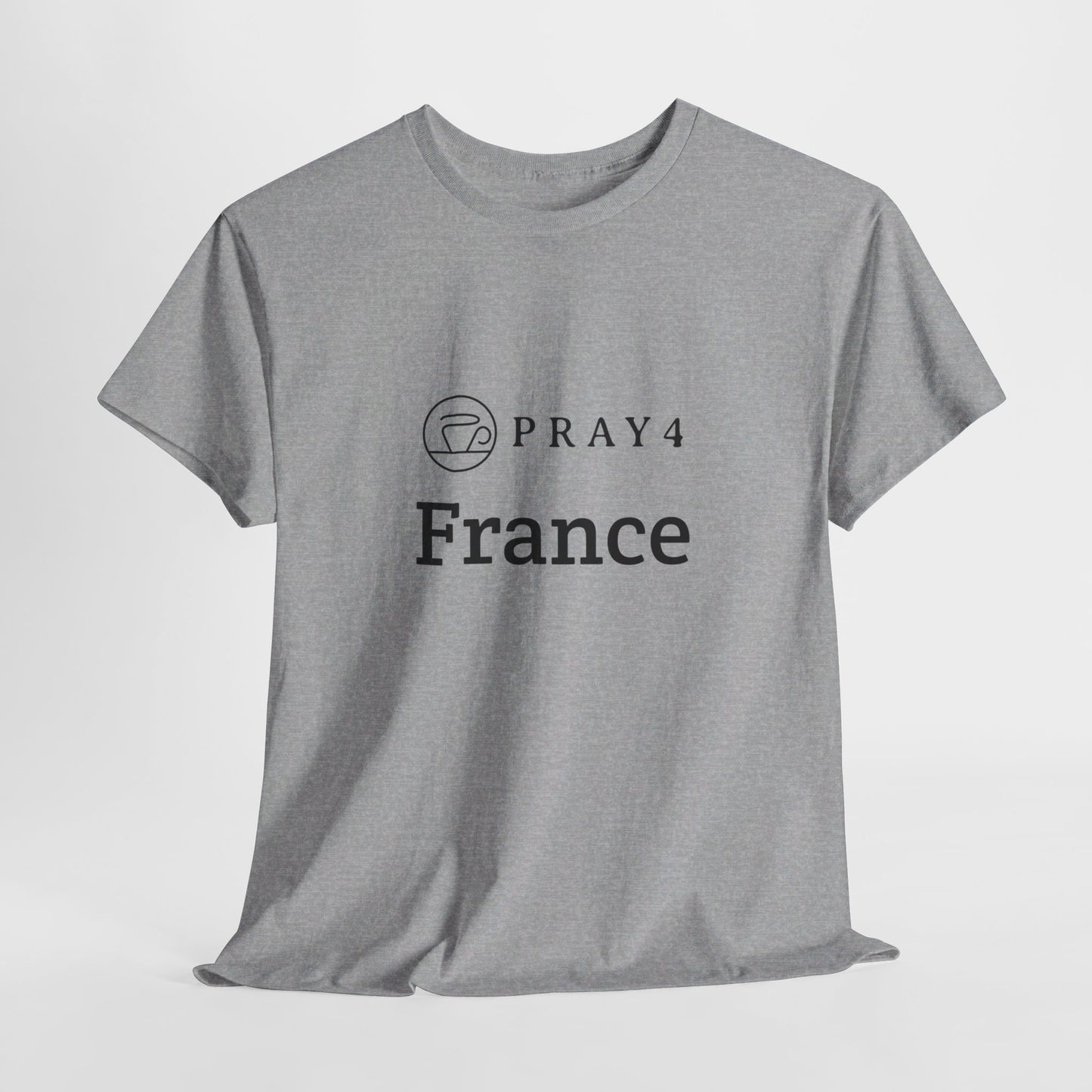 Pray for France Unisex Heavy Cotton Tee