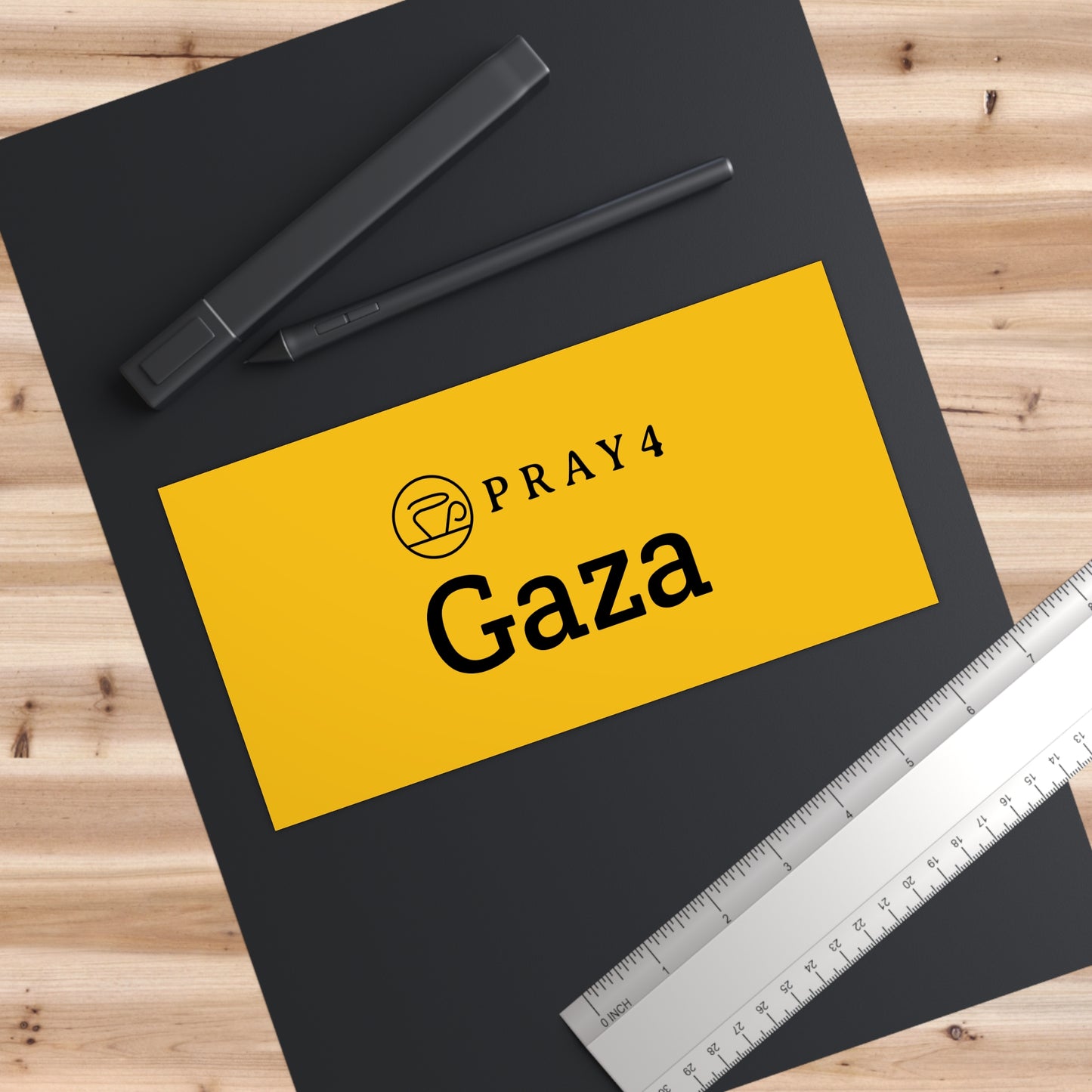 Pray for Gaza Bumper Sticker (7.5" x 3.75")