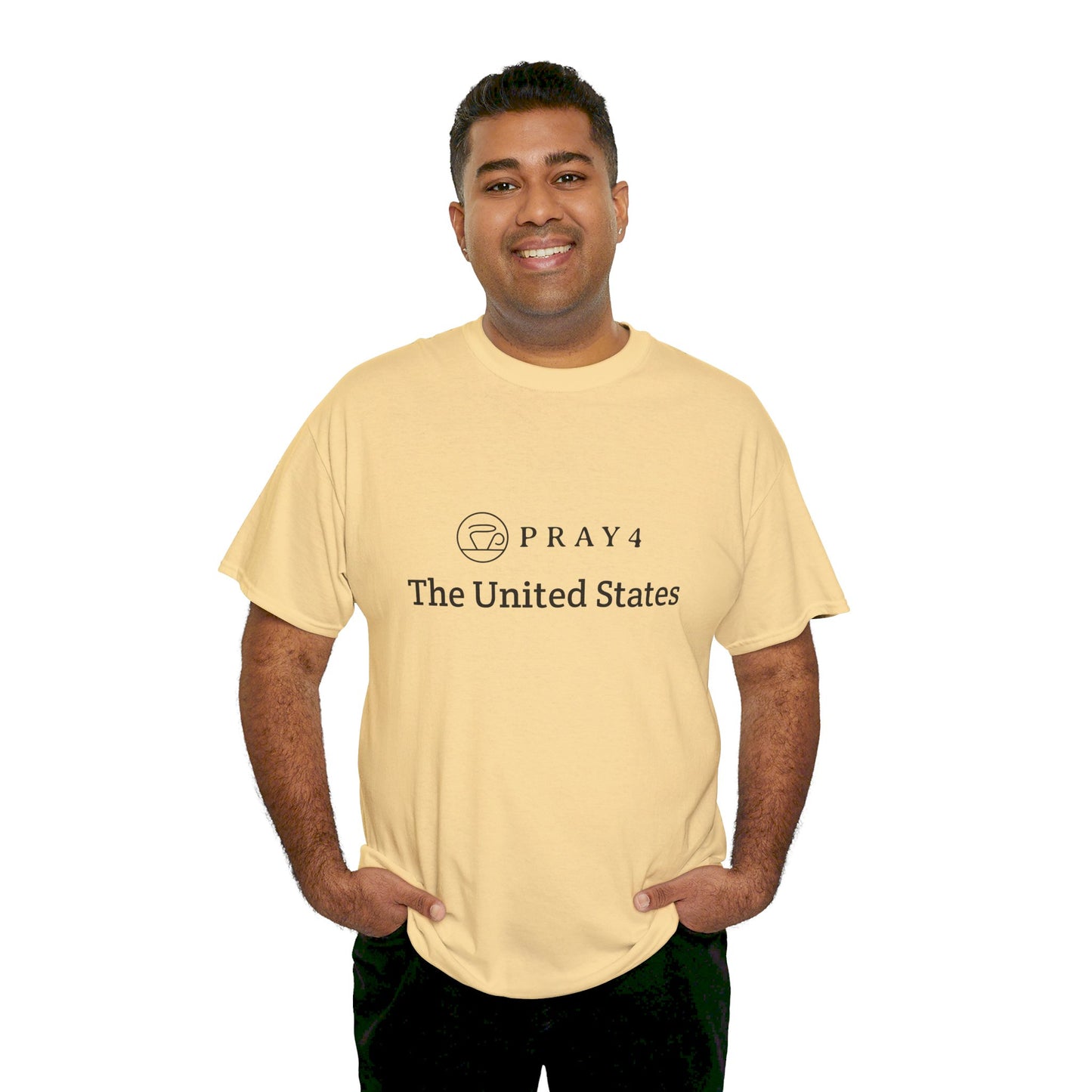 Pray for The United States Unisex Heavy Cotton Tee