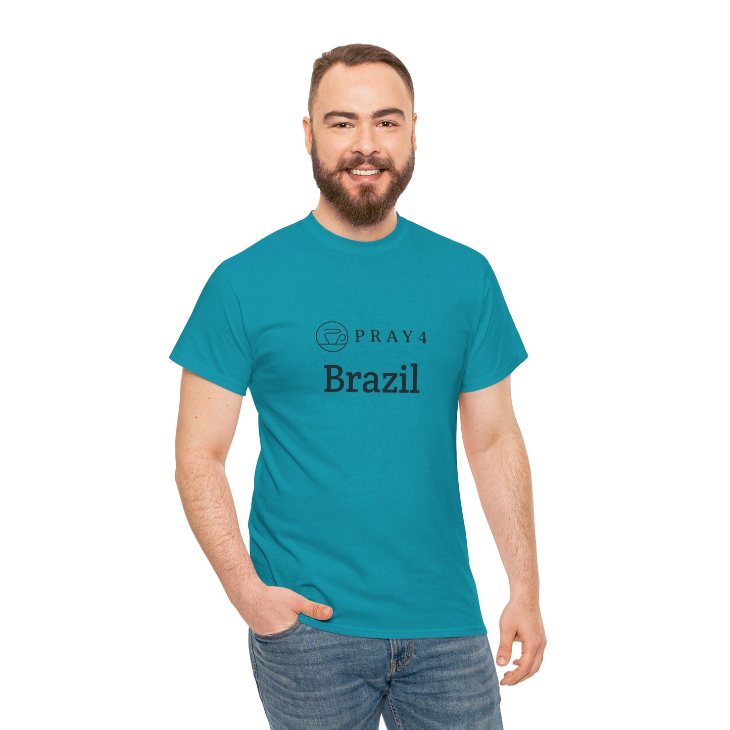 Pray for Brazil Unisex Heavy Cotton Tee