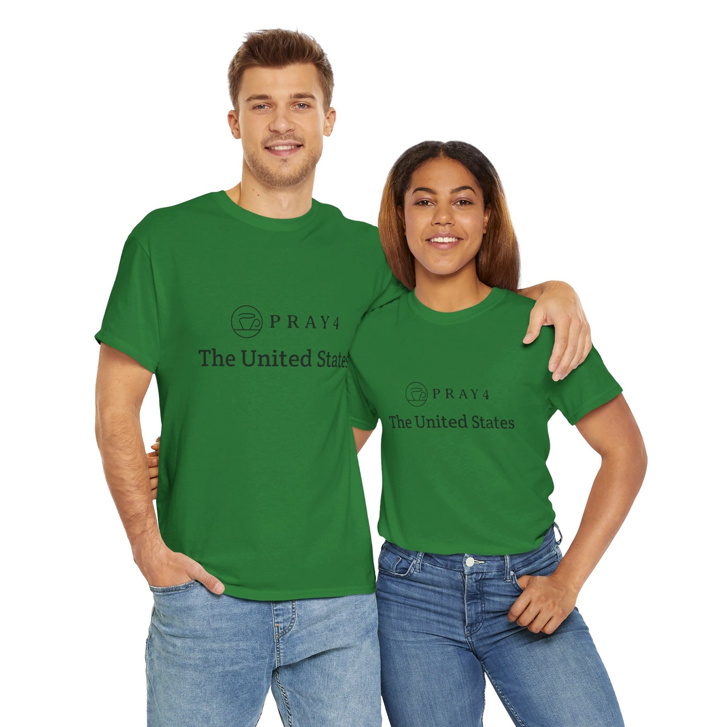 Pray for The United States Unisex Heavy Cotton Tee