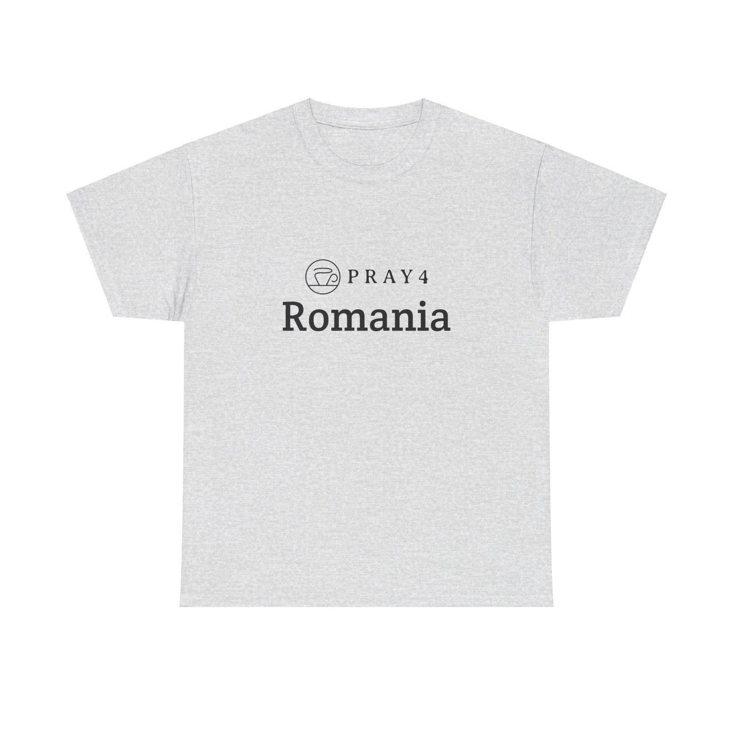 Pray for Romania Unisex Heavy Cotton Tee