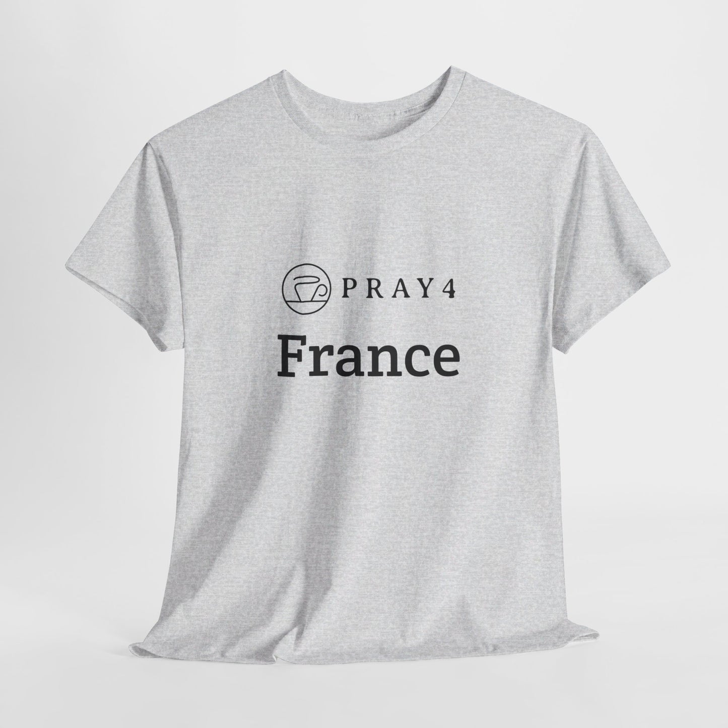 Pray for France Unisex Heavy Cotton Tee