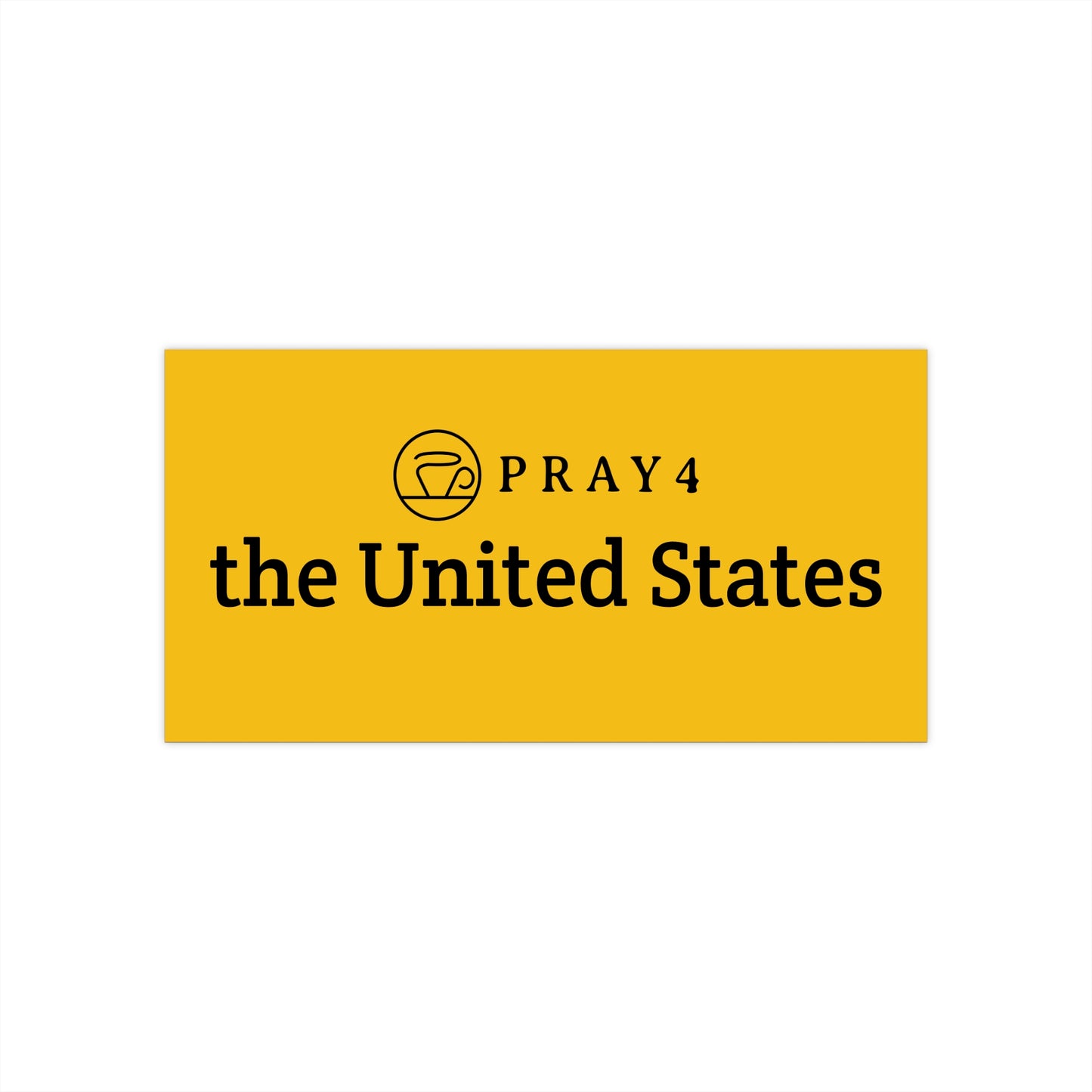 Pray for the United States Bumper Sticker (7.5" x 3.75")