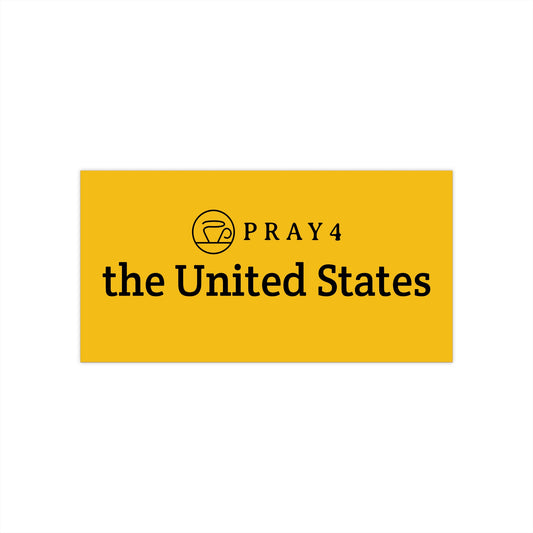 Pray for the United States Bumper Sticker (7.5" x 3.75")