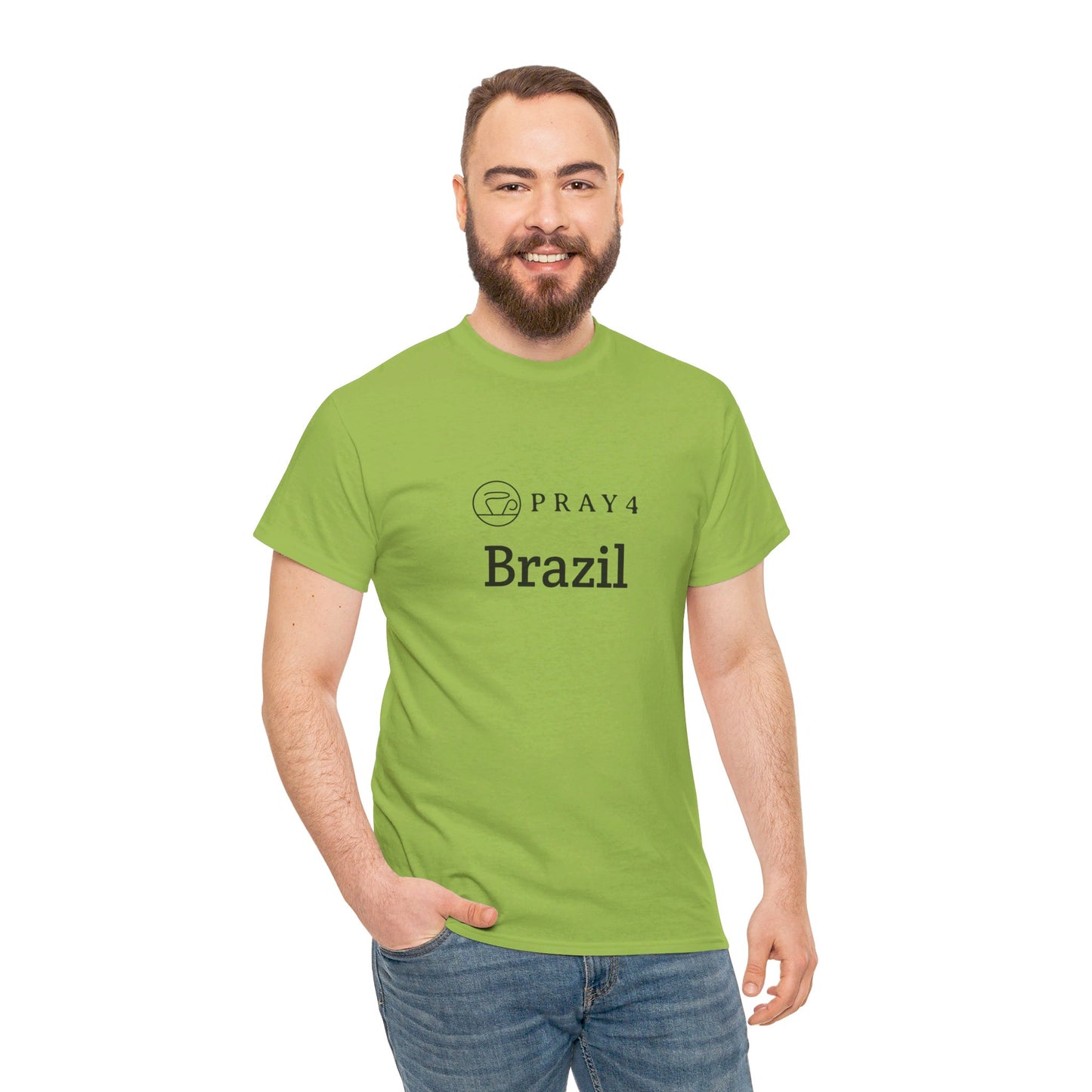 Pray for Brazil Unisex Heavy Cotton Tee