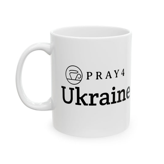 Pray for Ukraine Ceramic Mug (11oz)